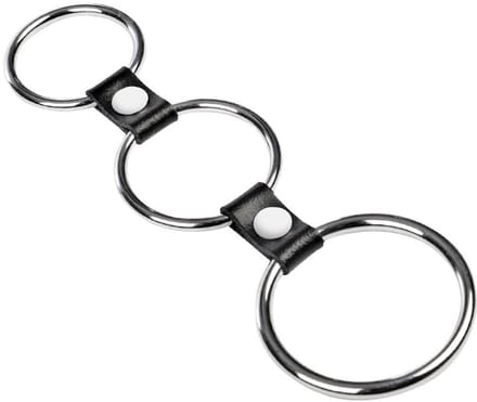 Rimba - Triple Cockring Metaal - Zwart