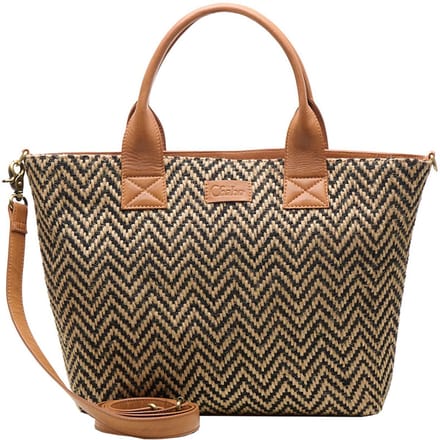 Chabo Grote Shopper Dames - Schoudertas - Leer - Romio Jaquard - Cognac