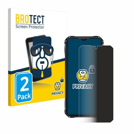 BROTECT - privacy screenprotector voor Oukitel WP33 Pro - Folie Beschermfolie Blauwlichtfilter 2 Stuks