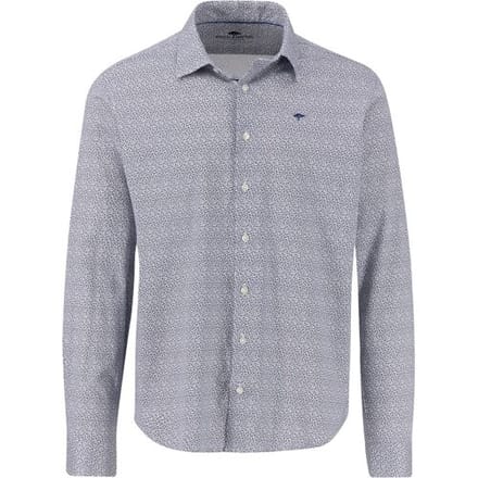 Fynch-Hatton Overhemd 24/7 Explorer Micro Pattern Jersey Kent Wit / male