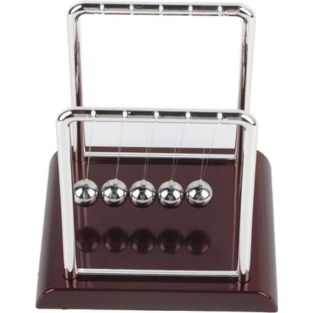 Vierkante Vorm Balans Slingerbal Speelgoed Huis Kantoor Bureau Tafel Ornament Cadeau (L) white