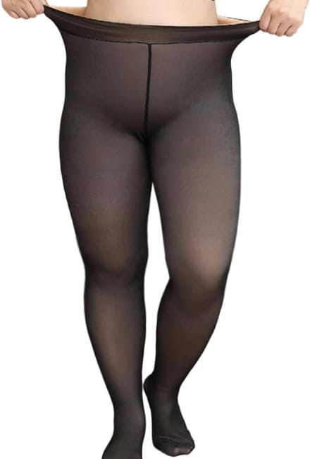 Dikke thermoleggings voor dames met fleece voering, hoge taille en elastische pasvorm voor de winter
