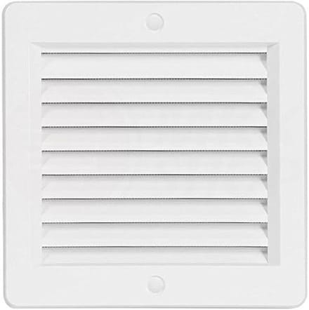 Ventilatierooster met insectennet 150x150 mm Wit - Toevoer en Afvoerlucht