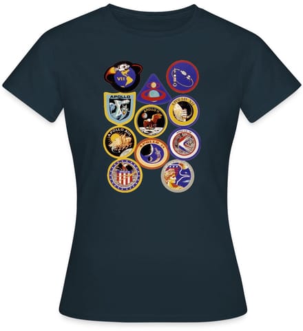 NASA Apollo-missie-insignes T-Shirt Dames