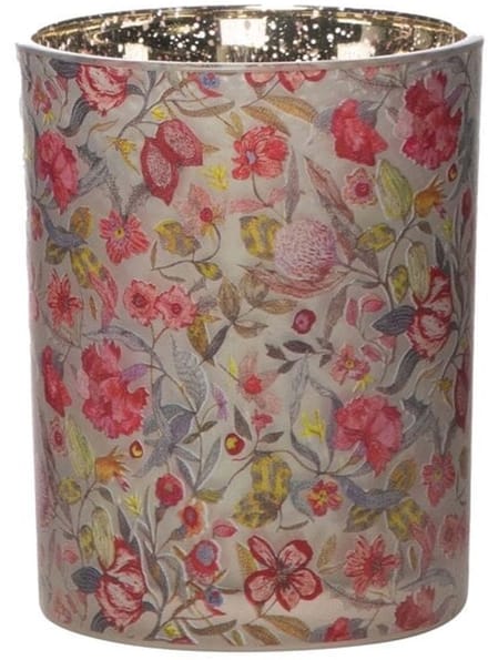 Mars & More Windlicht Glas zara bloemen medium 12cm