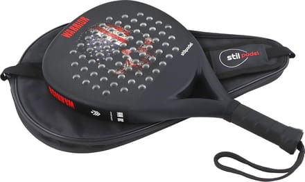 Carbon Padelracket Diamondvorm met Beschermhoes