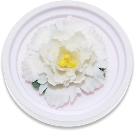 Geurverspreider passieve aromatherapie diffuser keramische bloem etherische olie diffuser voor kantoor, dressoir en slaapkamers (wit)