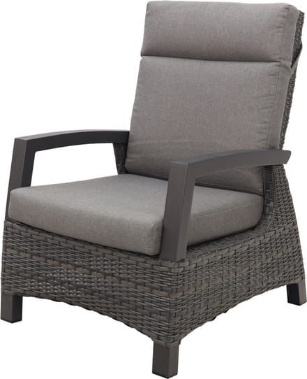 Darwin wicker verstelbare loungestoel - Antraciet