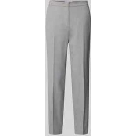 Regular fit stoffen broek met persplooien, model 'DORO'