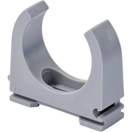 TRU COMPONENTS Buishouderklem TC-12533304 Bundel-Ø (bereik) 32 mm (max) Grijs 30 stuk(s)