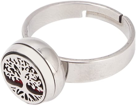Dailygoods- Diffuserringen Roestvrij Staal - Damesringen - Aromatherapie - Draagbare Sieraden - Esthetische Ringen - Geschikt voor Etherische Oliën - Aromatherapie Ring