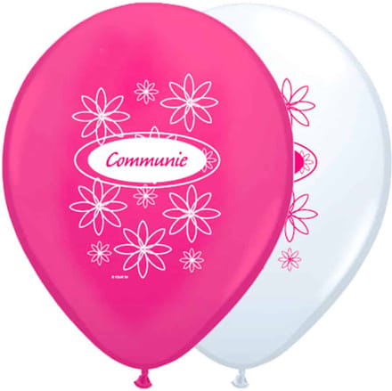 Folat - Communie ballonnen meisje 30cm 8st.