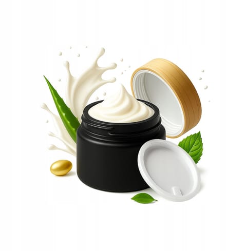 Mat Zwarte Glazen Potje 30g - Elegant & Eco voor Cosmetica