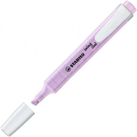 STABILO Swing Cool Pastel - Markeerstift - Perfect Voor Onderweg - Lila Blush - Per Stuk