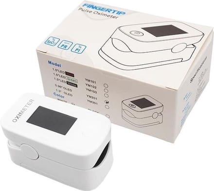 Pulse Oximeter - YIMI Life - Saturatiemeter - Hartslagmeter - Zuurstofmeter - Vingertopmeter - Wit - CE0123 - IP22
