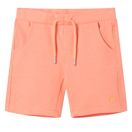 vidaXL - Kindershorts - met - trekkoord - 128 - neonoranje