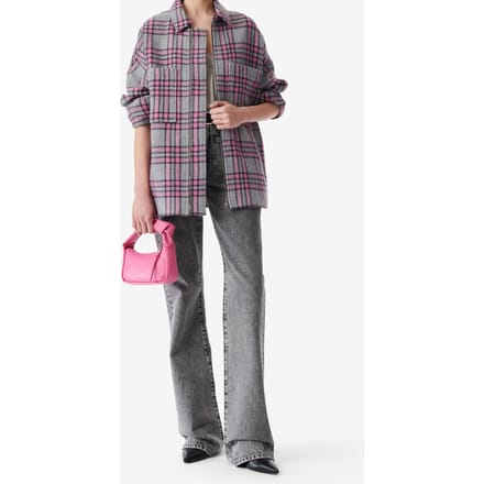 IRO Paris Wesina Overshirt Grey/pink Taglia: 32 | Sovracamicie Outlet | Donna | Grigio