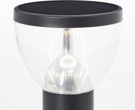 Brilliant G40411/06 Tulip Staande lamp op zonne-energie met bewegingsmelder LED-module LED vast ingebouwd 3 W Zwart