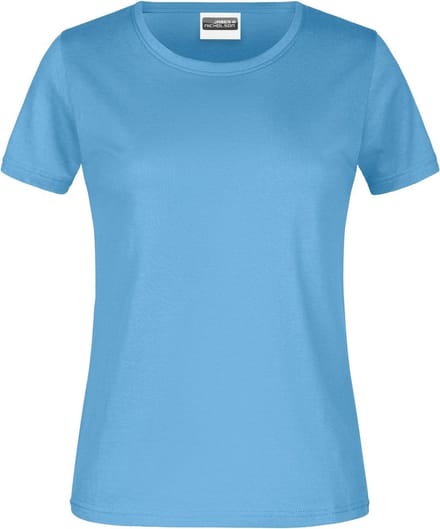 James And Nicholson Dames/dames Basic T-Shirt (Hemelsblauw)