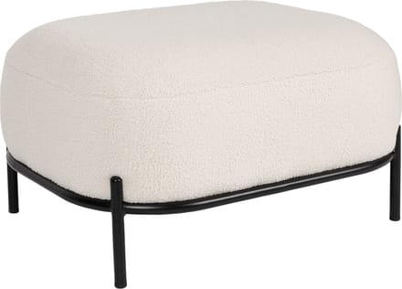 Housecraft Living Polly Hocker Teddy Ivoor