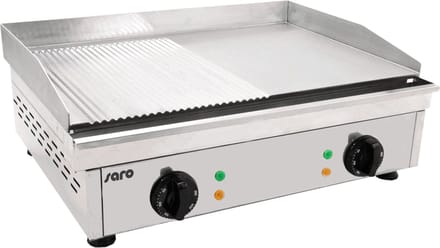 Saro Electrische Grillplaat (gegroefd+glad) Model FRY TOP GM 610 M 172-3205 - Horeca