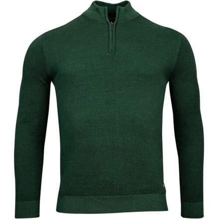 Baileys Trui Half Zip Allover Plated 2-Tone Jacquard Groen / male