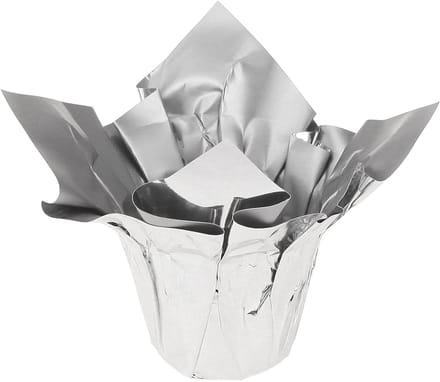 Mini plantenbak zilver geschenkverpakking Ø4,5cm H7cm 8 st, 8 Stück