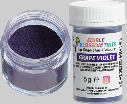 Sugarflair Blossom Tint Dust - Grape Violet - 5g - Eetbare Kleurstof