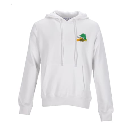 Off-White Hoodie wit met opdruk