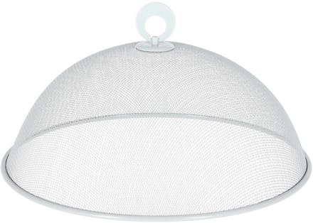 Cepewa Vliegenkap / voedselkap - grijs - D30 x H12 cm - metaal - voedsel afdekken