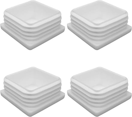 Slat Stops - Pipe Covers - Meubels Beschermen - UV-bestendig - 40 x 40 mm - Wit