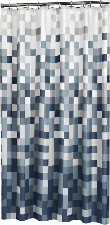 Sealskin Pixel Douchegordijn 180x200 cm - Polyester - Zwart
