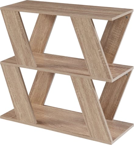 Bijzettafel Nome met 2 planken 60x22x57 cm eikenkleurig