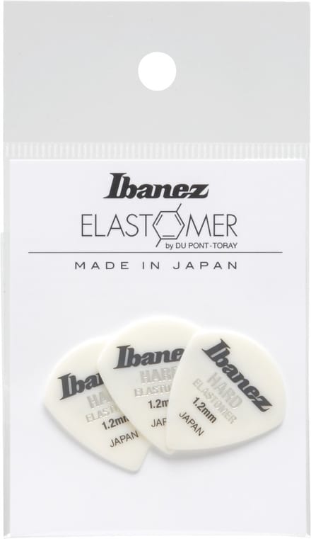 Ibanez BEL18HD12 Elastomer Jazz Guitar Pick Hard 1.2mm (3-Pack) - Plectrum set