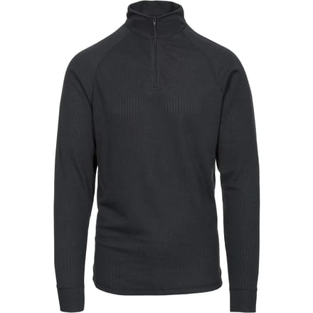 Trespass functioneel ondergoed Wise360 - Baselayer-top voor volwassenen met 1/2 rits, zwart