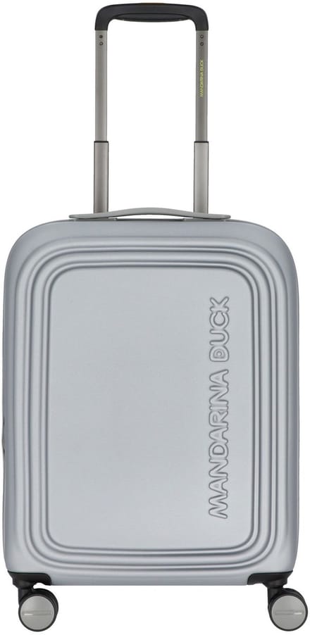 MANDARINA DUCK Logoduck + Expandable Cabin Trolley Black Zwart 52cm