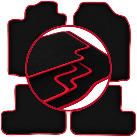 CARLUX-RED automatten voor: Toyota Corolla Verso I minivan (2001-2004)