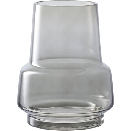 Vaas - glas - gerookt grijs - ø15x19 cm