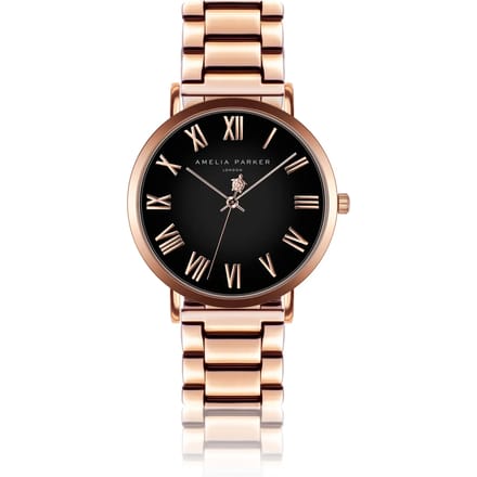 Dameshorloge Amelia Parker Grand Noir Link