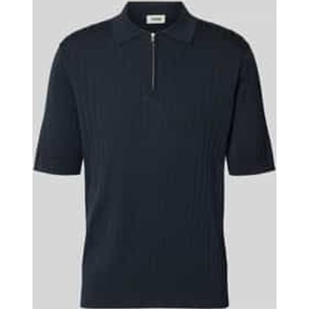 regular fit poloshirt met korte ritssluiting