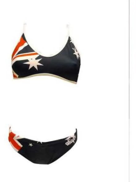 Turbo Australian Flag Bikini Blauw S Vrouw