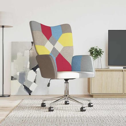 vidaXL - Relaxstoel - patchwork - stof