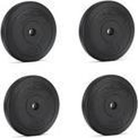 Plaques de poids - VIKING SPORTS - 20 kg - 4x 5 kg - 26 mm de diamètre - Acier noir
