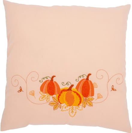 Vervaco - Borduurkussen kit - 40 x 40cm - Herfstpompoenen - PN-0222385