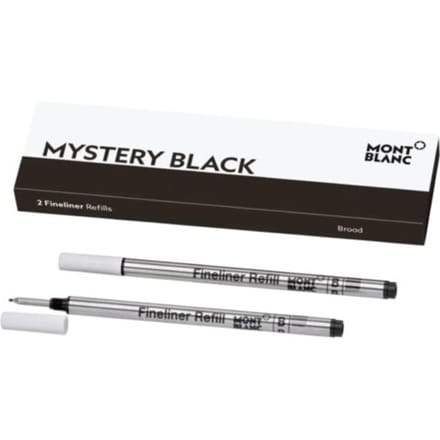 Montblanc vulling voor de fineliner, kleur mystery black (schrijfdikte breed)