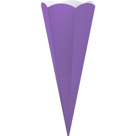Schoolkegel uitgesneden - Violet