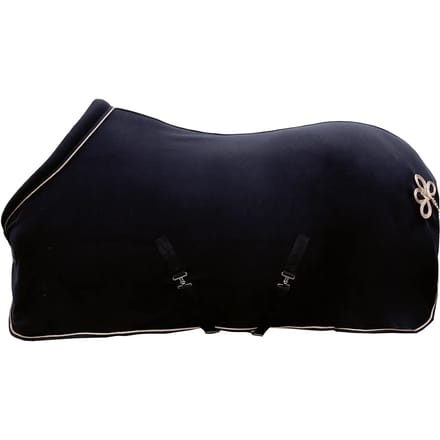 HKM Fleecedeken Rosegold Glamour-Black/Rose Gold-135-185
