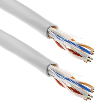 BeMatik - UTP Categorie 6 24AWG CCA-kabel Stijf Wit 100m