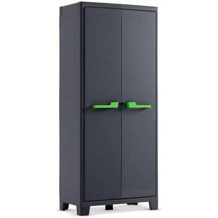 Keter Moby hoge kast - 4 planken - 80x44x182 cm - Antraciet