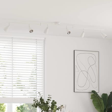 vidaXL Plafondspot met schijnwerpers Wit 176,5 x 12,5 x 13,5 cm Metaal